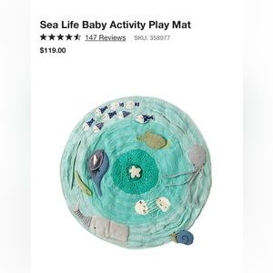 Crate and Barrel And Land of Nod Sea Life Activity Play Mat